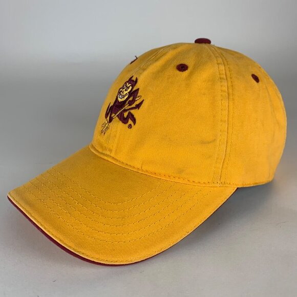 Arizona State Sun Devils NCAA Gold ML Caps Relaxed Fit Strapback Adjustable Hat - Picture 1 of 5